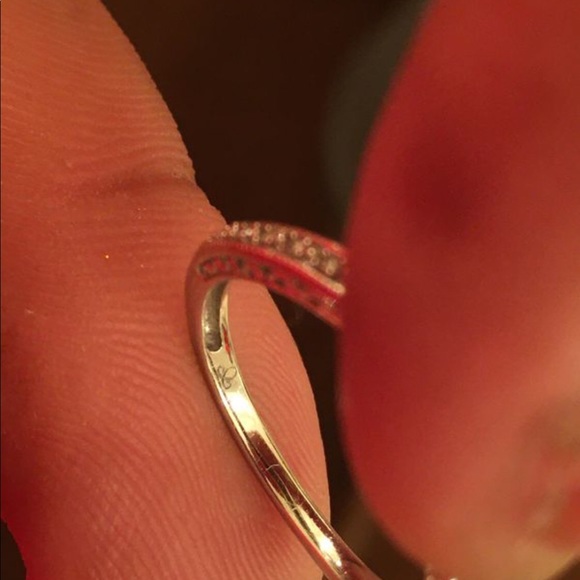 Zales 1/2 ct princess cut size 7 bridal set - Picture 5 of 9